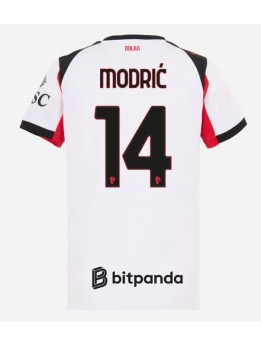 AC Milan Luka Modric #14 Zenski Gostujuci Dres 2025-26 Kratak Rukavima